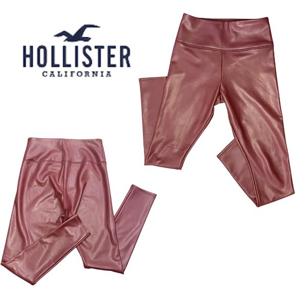 Hollister Pants - Faux leather Fleece lined Hollister leggings